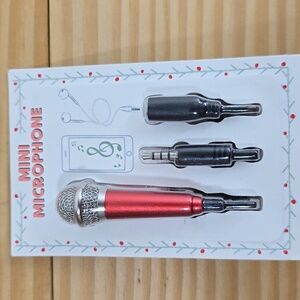 Vivitar Mini Microphone with Adapters - Red New